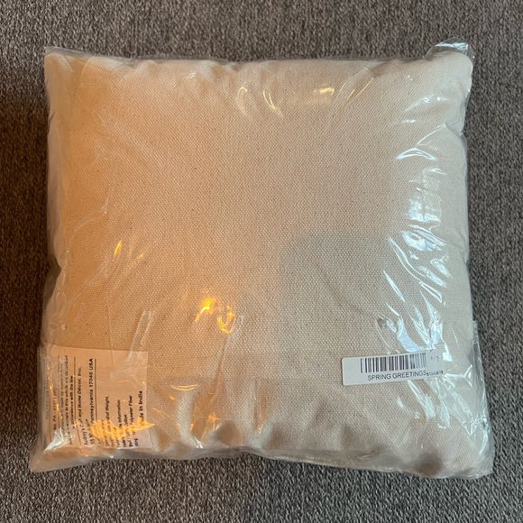 Peach Street Kitsch Lamb Spring Greetings Mini Pillow NWT - Picture 2 of 4